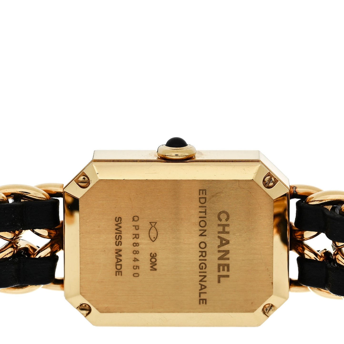Stainless Steel Lambskin 20mm Chain Premiere Quartz Watch Gold