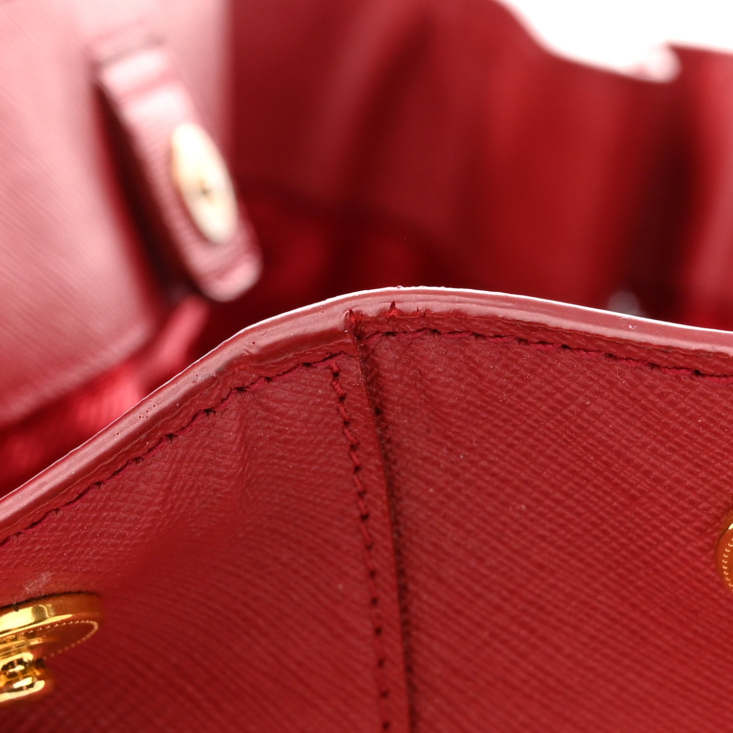Prada Saffiano Lux Large Tote Fuoco 16 of 19