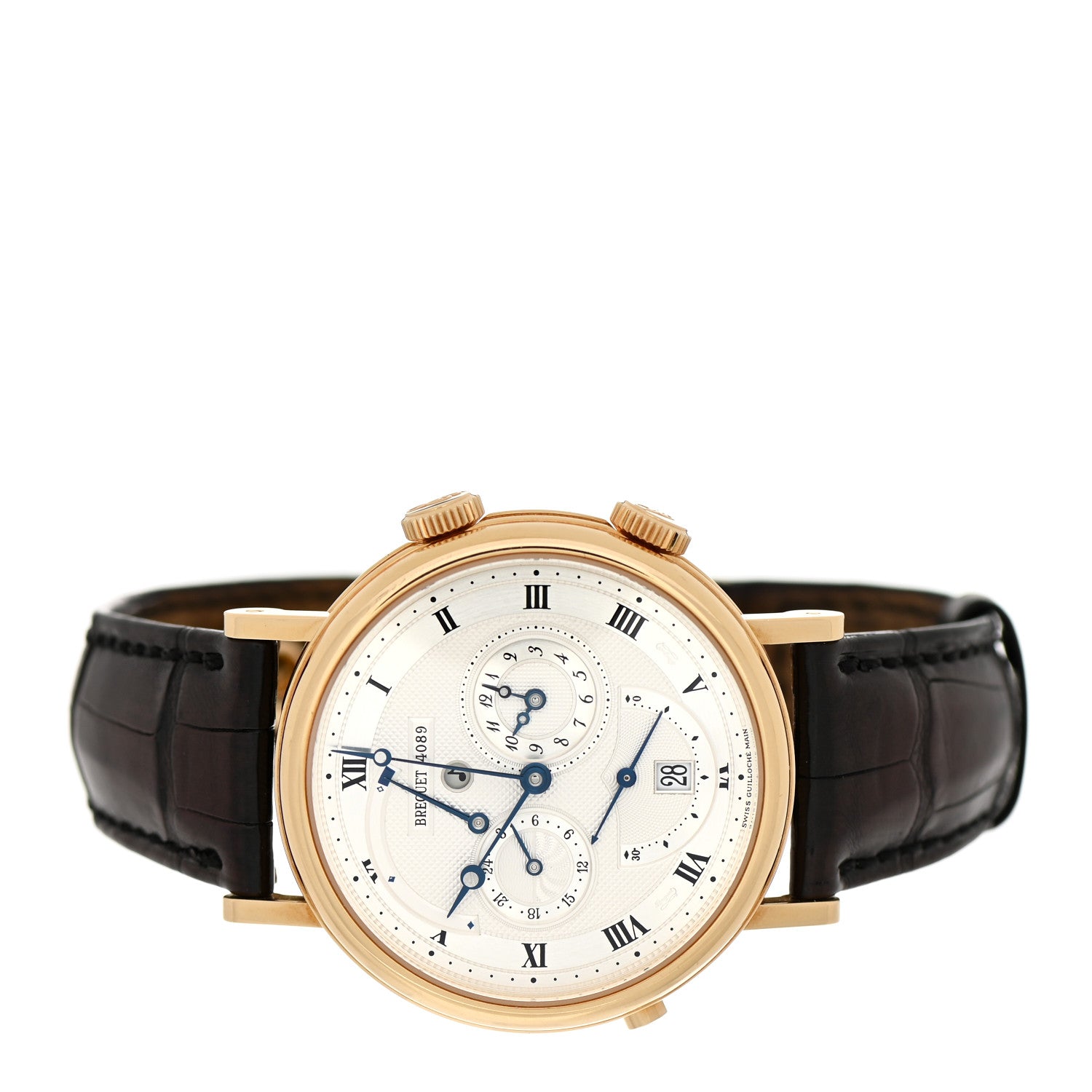 Breguet 18K Yellow Gold Alligator 39mm Le Reveil du Tsar Classique Alarm Automatic Watch 5707BA/12/9V6 2 of 4