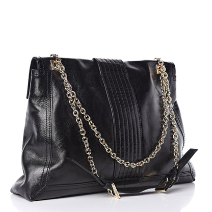 Fendi Vitello Acqua Maxi Baguette Shoulder Bag Black 3 of 9
