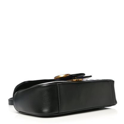 Gucci Calfskin Matelasse Mini GG Marmont Shoulder Bag Black 3 of 13