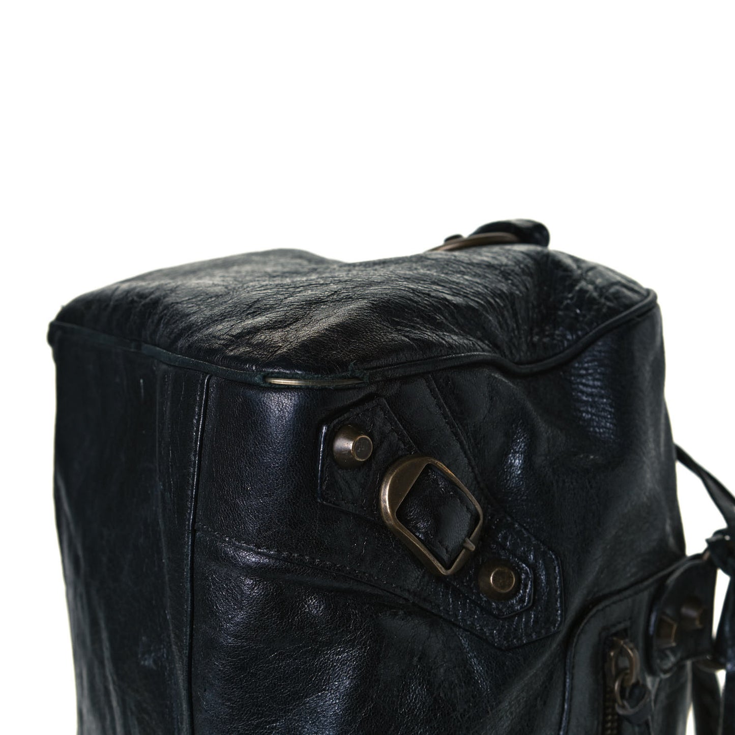 Agneau Classic Hardware Twiggy Black