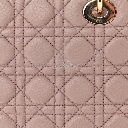 Christian Dior Grained Calfskin Cannage Large Lady Dior Light Pink 11 of 12