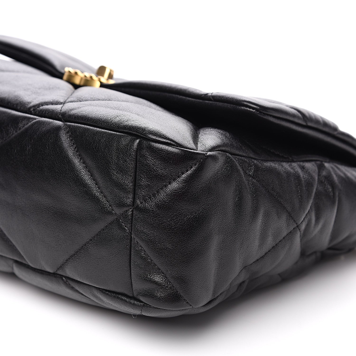 Chanel Lambskin Quilted Large 19 Flap Black 10 of 11