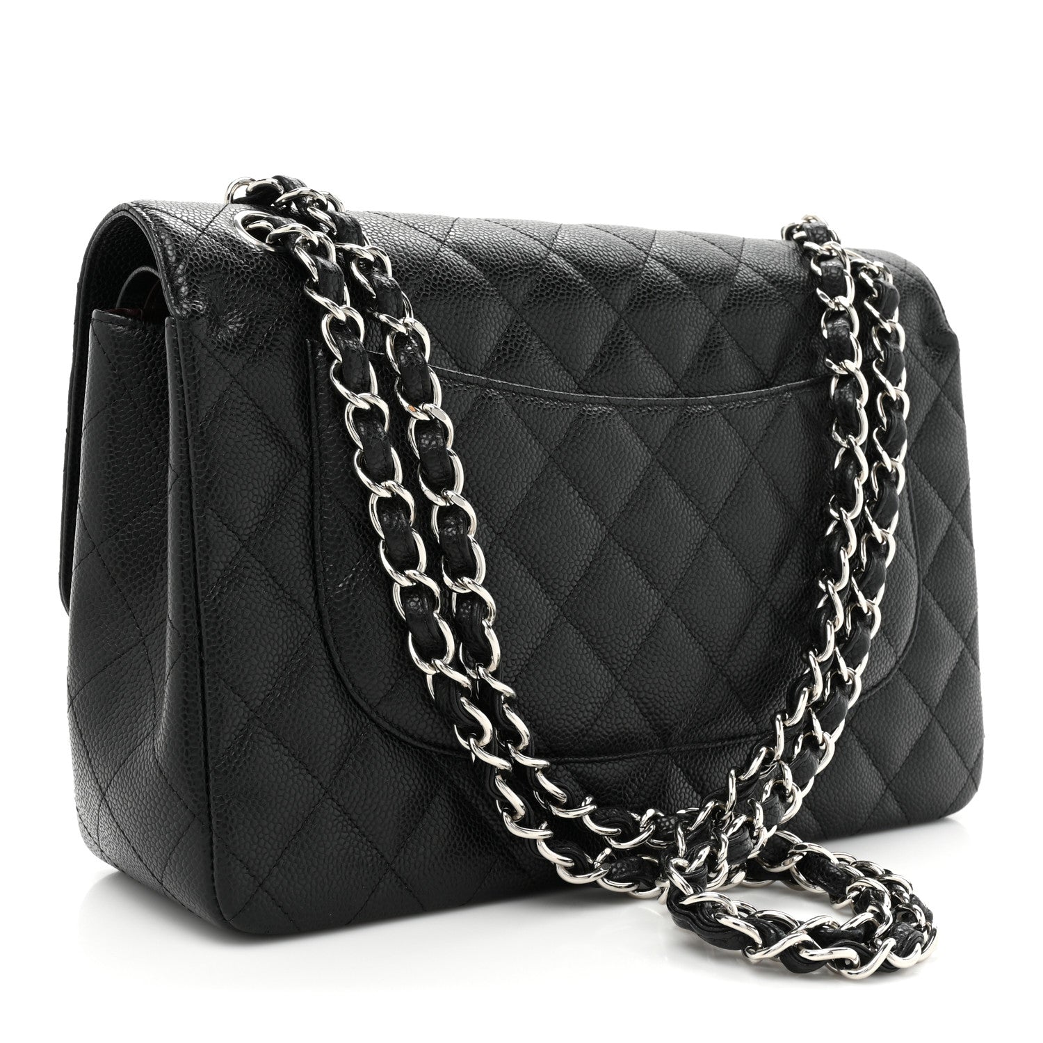 Chanel Caviar Quilted Jumbo Double Flap Black 2 of 19