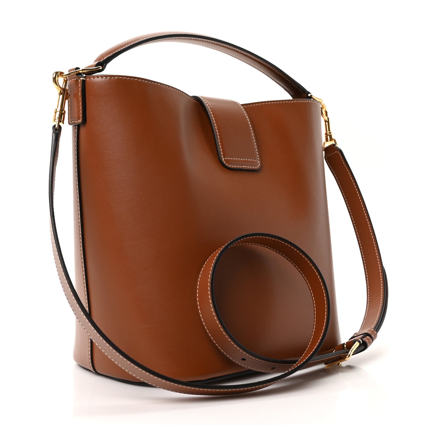 Smooth Calfskin Triomphe Medium Louise Bag Tan