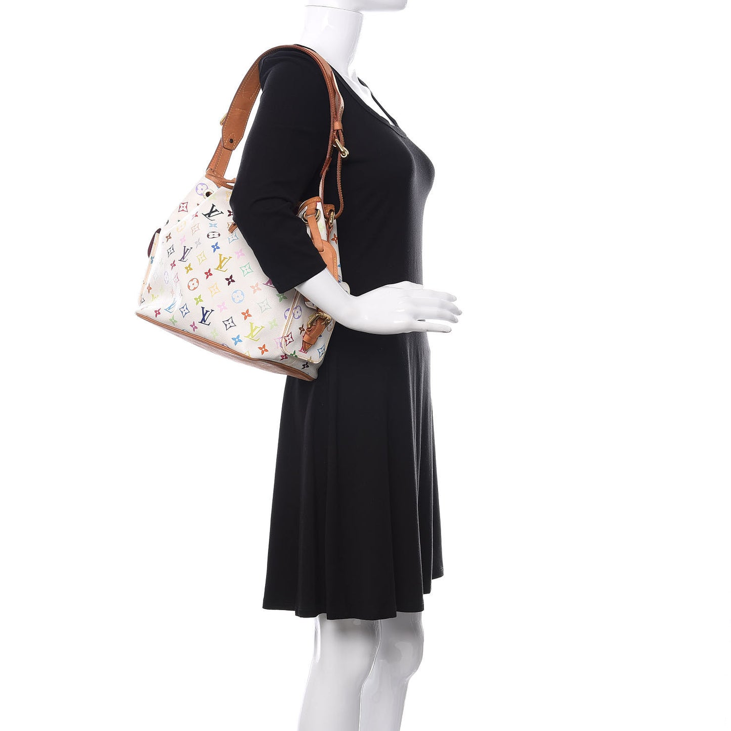 Monogram Multicolor Petit Noe White