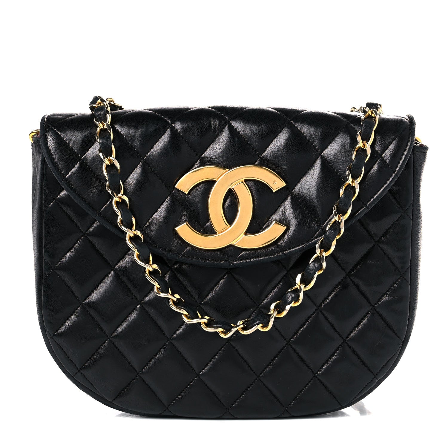 Chanel Lambskin Quilted Small Single Flap Black 1 of 18