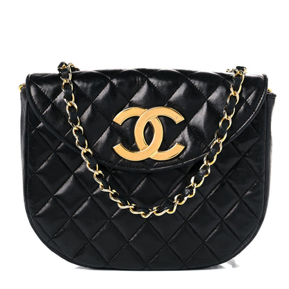 Chanel Lambskin Quilted Small Single Flap Black 1 of 18