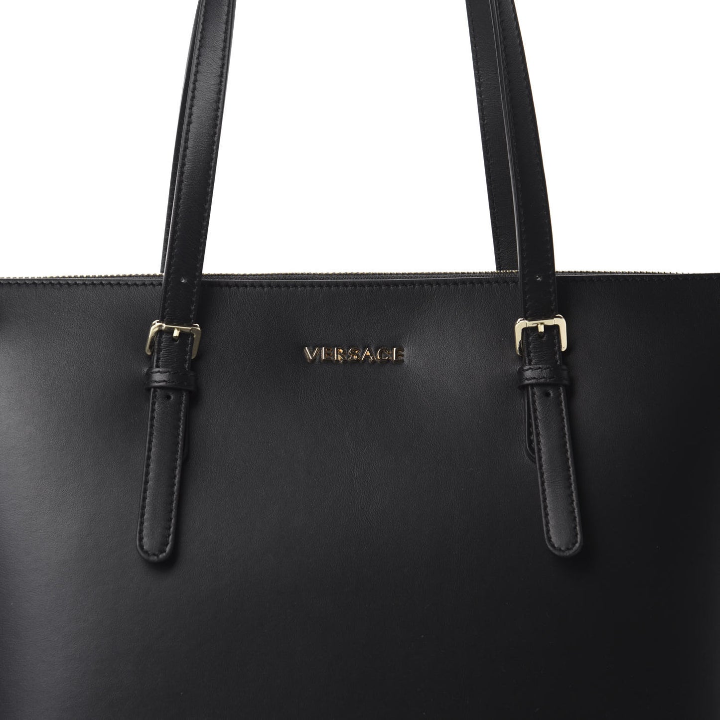Calfskin Shopping Tote Black