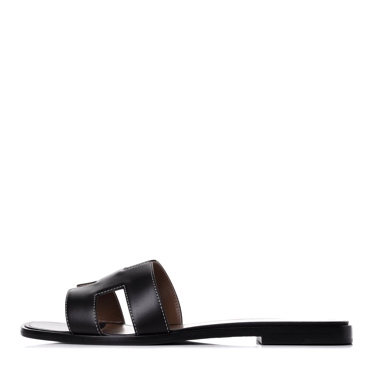 Box Calfskin Oran Sandals 38.5 Black