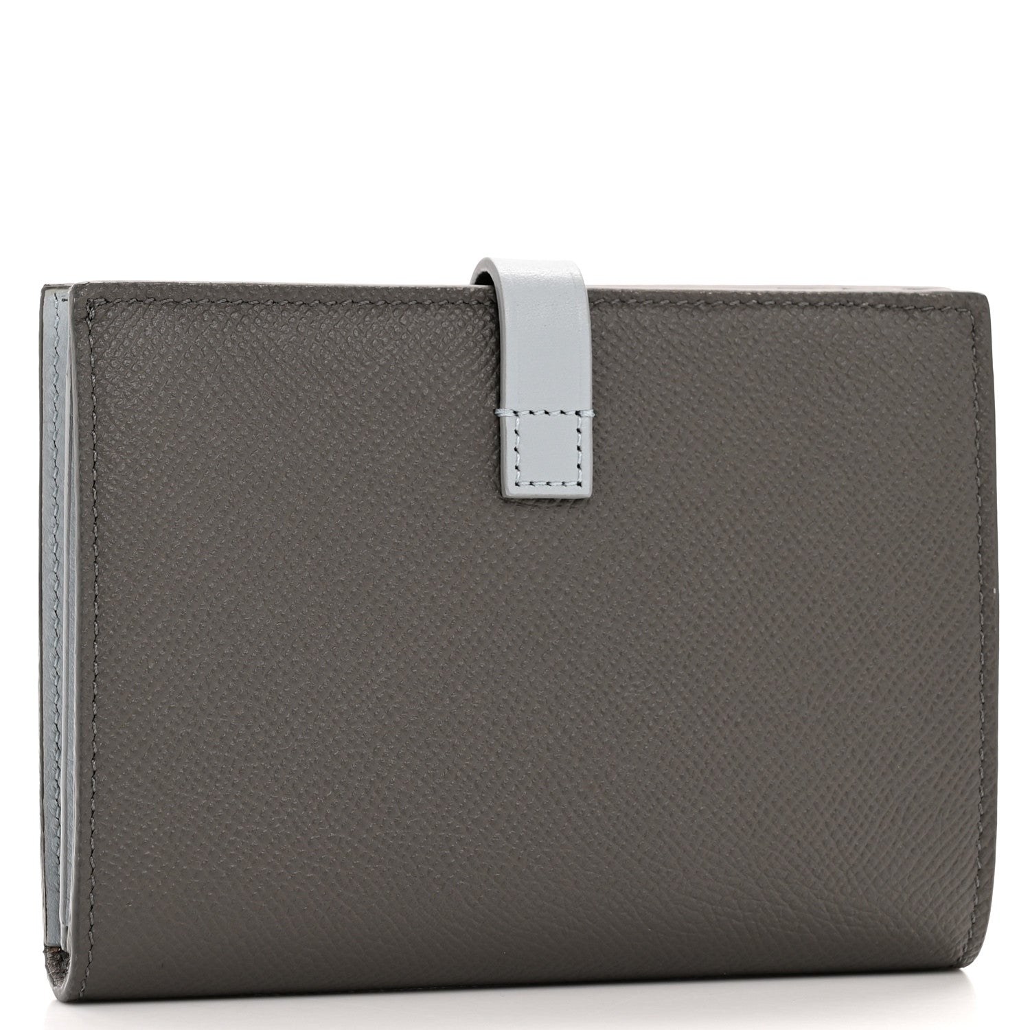 Celine Grained Calfskin Medium Multifunction Strap Wallet Pebble Mineral 3 of 9