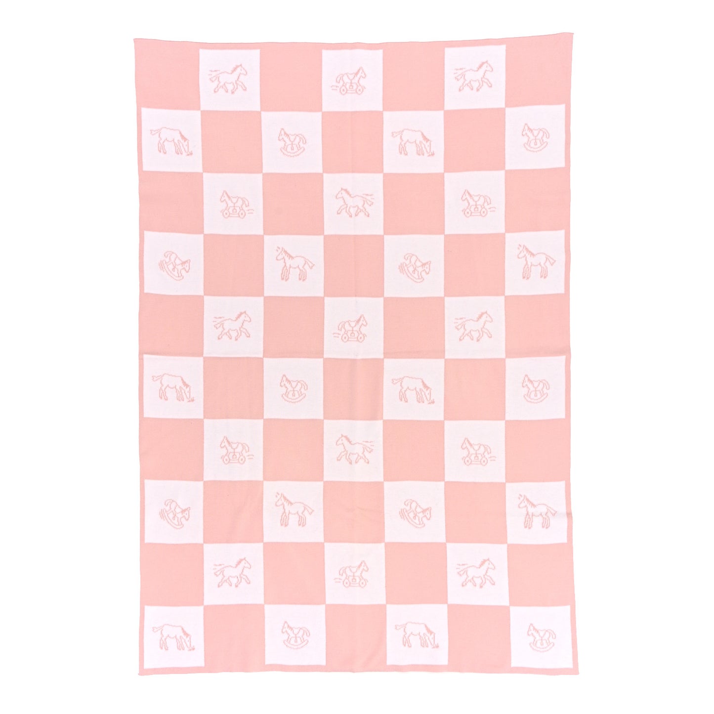 Cotton Knit Adada Baby Blanket Rose Lilas