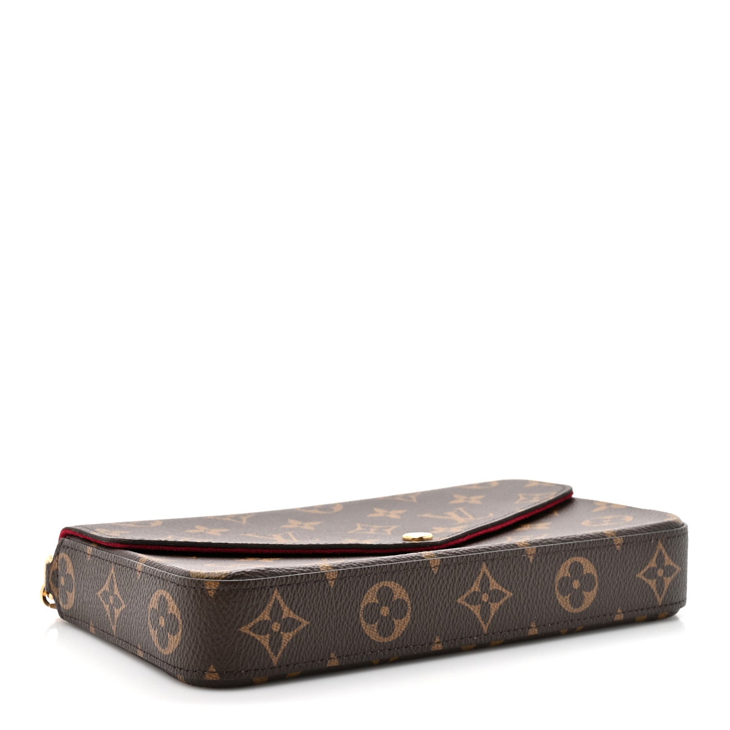 Louis Vuitton Monogram Pochette Felicie Chain Wallet Fuchsia 5 of 13