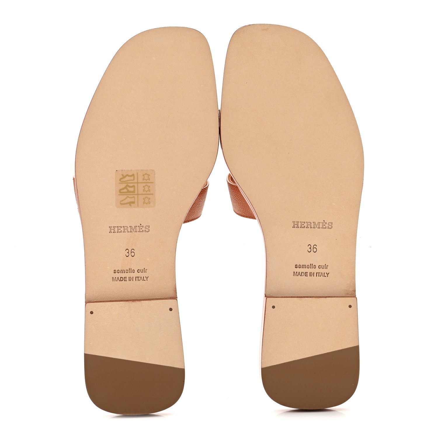 Hermes Epsom Oran Sandals 36 Orange Canyon 6 of 10