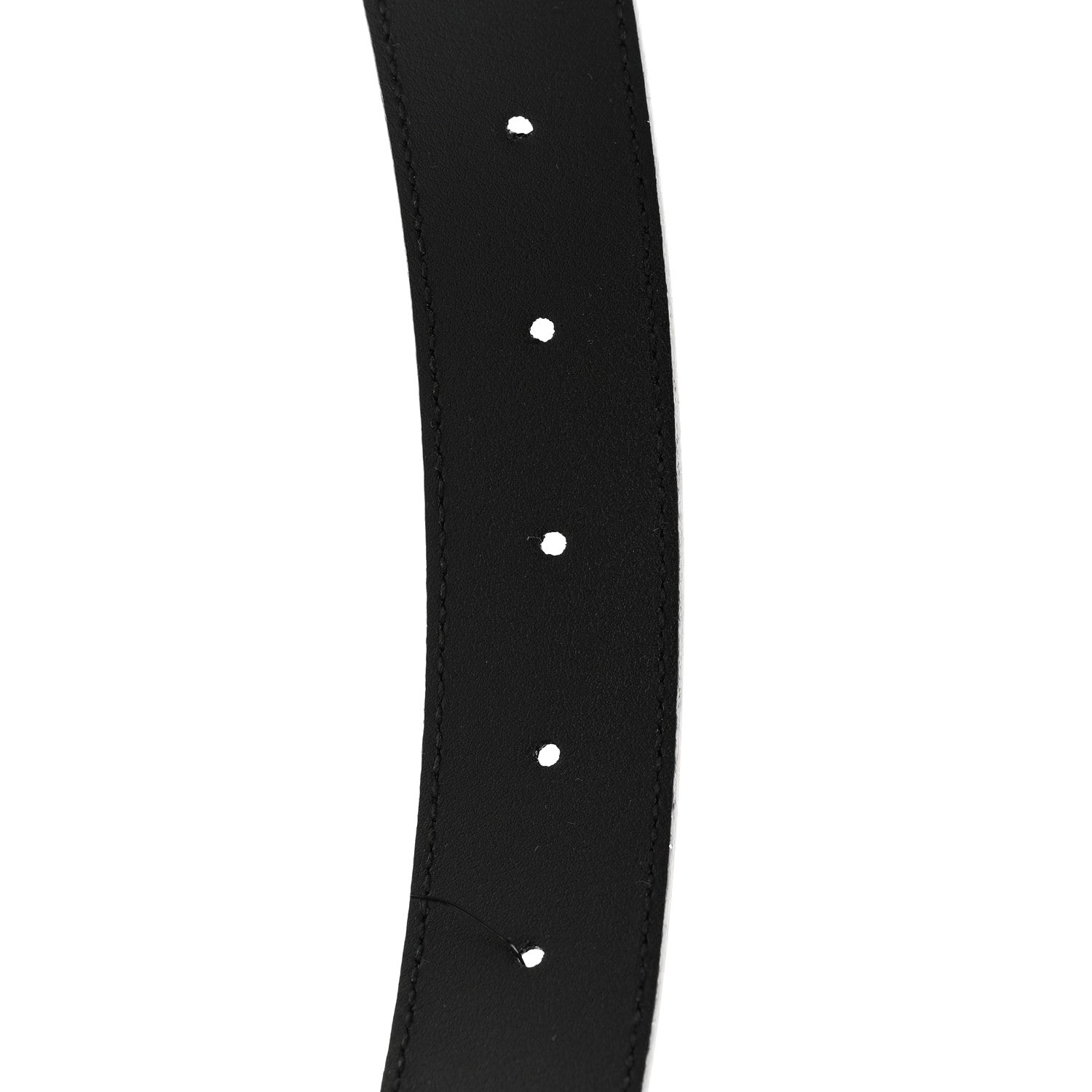 Gucci Plutone Calfskin Plaque GG 30mm Belt 80 32 Black 4 of 5