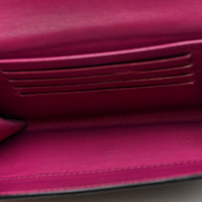 Christian Dior Bullcalf Diorissimo Slim Envelope Wallet Black Rose Indien 5 of 6