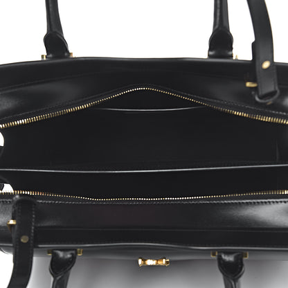 Saint Laurent Calf Hair Calfskin Monogram Medium Uptown Tote Black 5 of 11