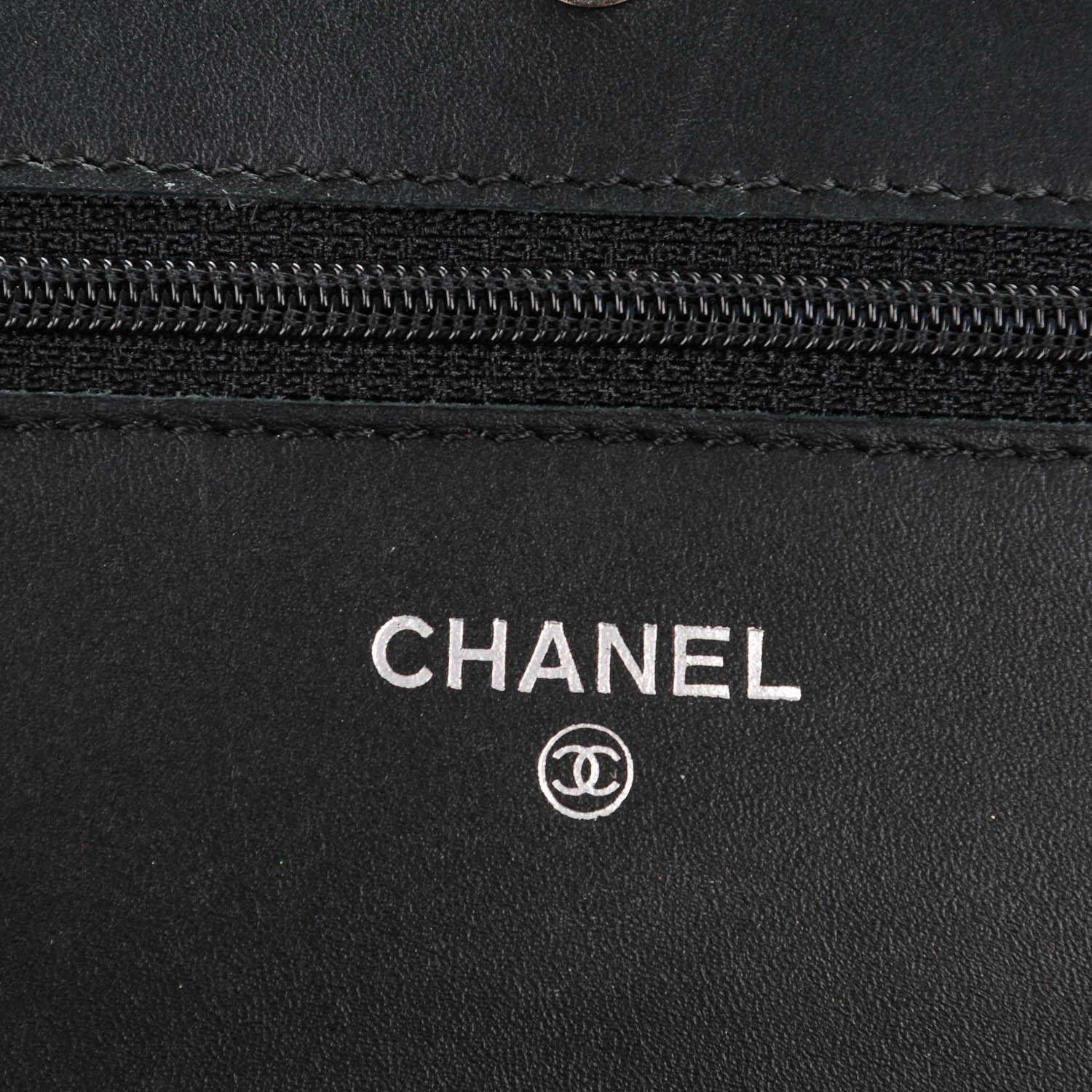 Chanel Caviar Timeless CC Wallet On Chain WOC Black 6 of 8