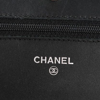 Chanel Caviar Timeless CC Wallet On Chain WOC Black 6 of 8
