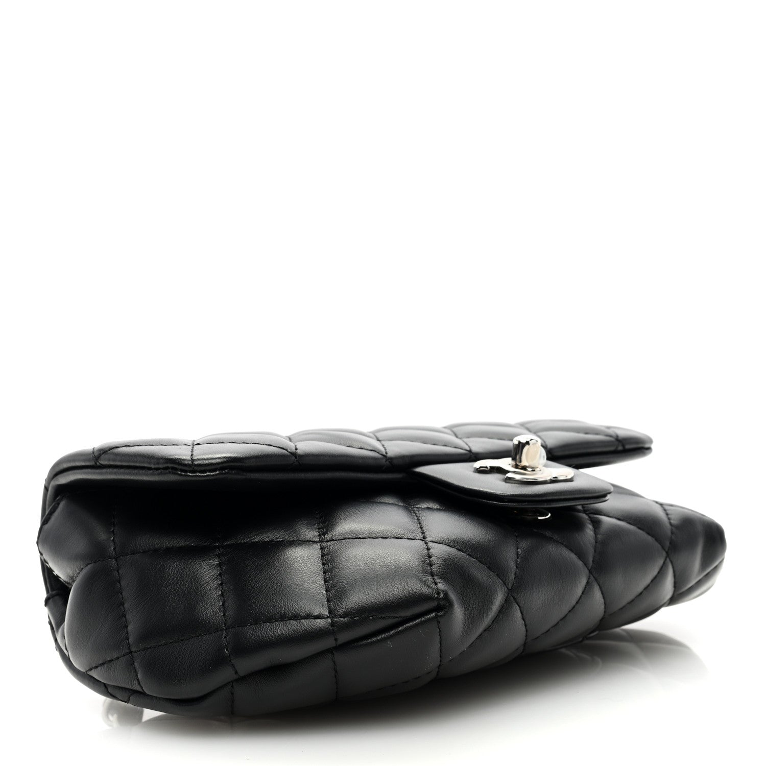Chanel Calfskin Quilted CC Uniform Flap Belt Bag Black 4 of 10