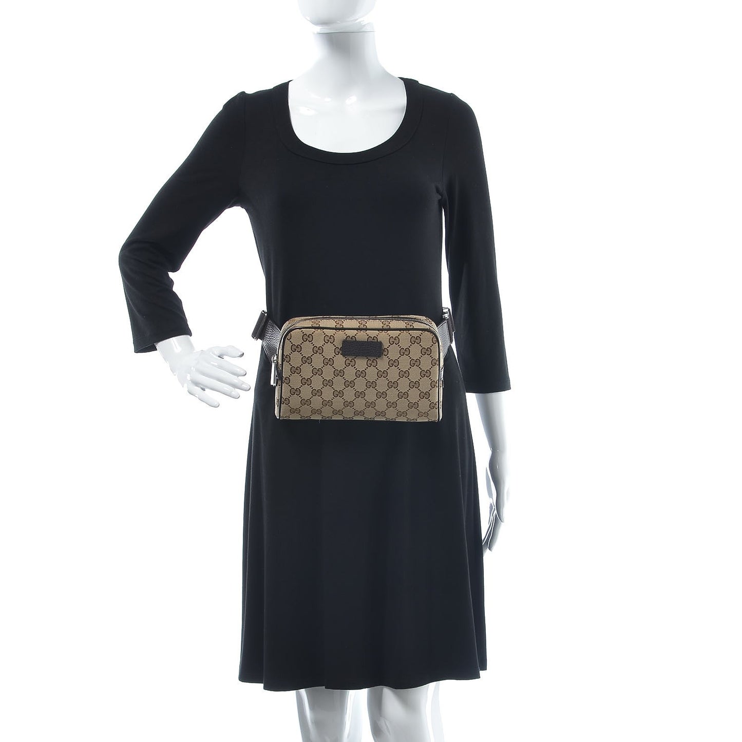 Monogram Belt Bag Dark Brown