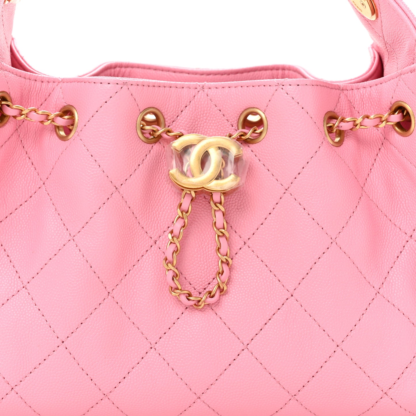 Caviar Quilted Mini Chanel 25 Handbag Pink