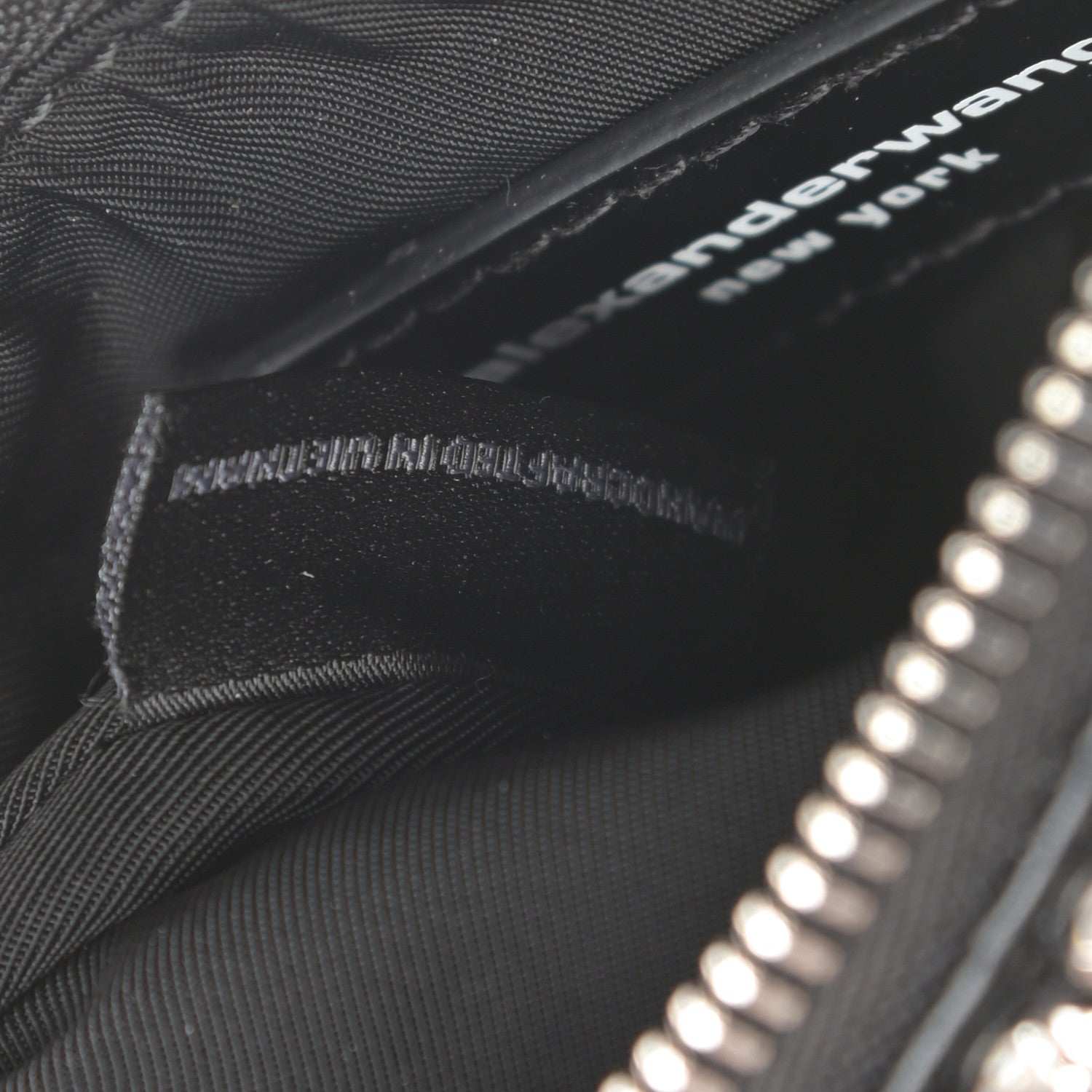 Alexander Wang Mesh Crystal Rhinestone Nano Heiress Shoulder Bag Black Silver 7 of 11