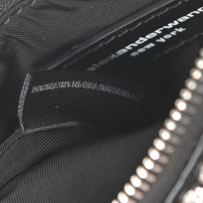 Alexander Wang Mesh Crystal Rhinestone Nano Heiress Shoulder Bag Black Silver 7 of 11