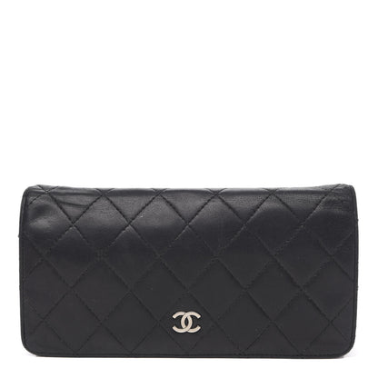Chanel Lambskin Quilted Yen Wallet Black 1 of 16