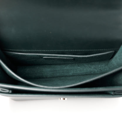 Saint Laurent Calfskin Medium Monogram Sunset Dark Green 5 of 11