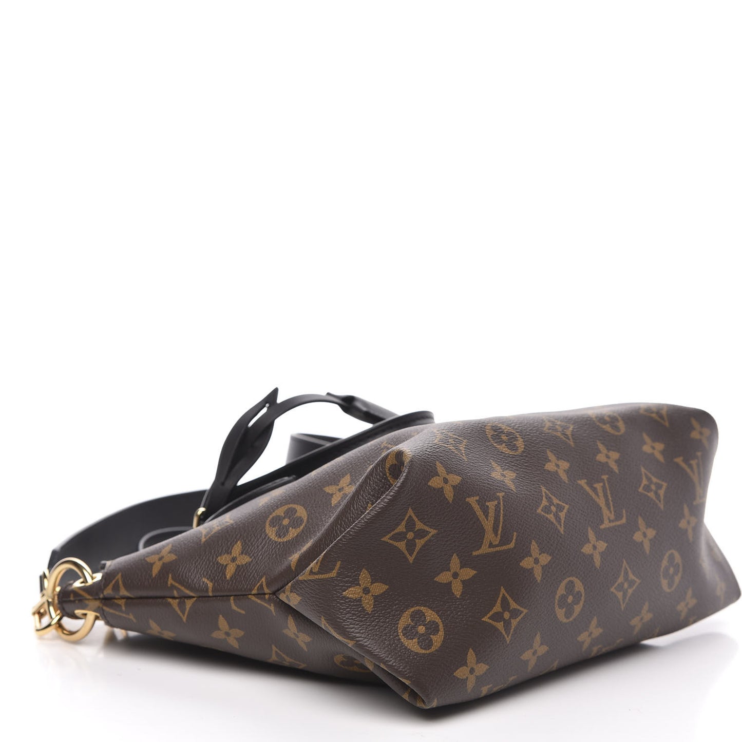 Monogram Flower Zipped Tote PM Black