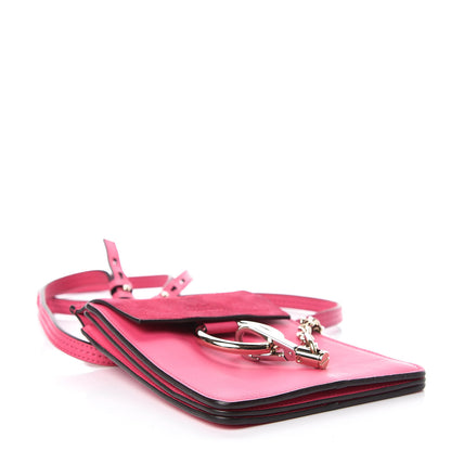 Chloe Suede Calfskin Mini Faye Bracelet Bag Fuchsia Rose 4 of 15