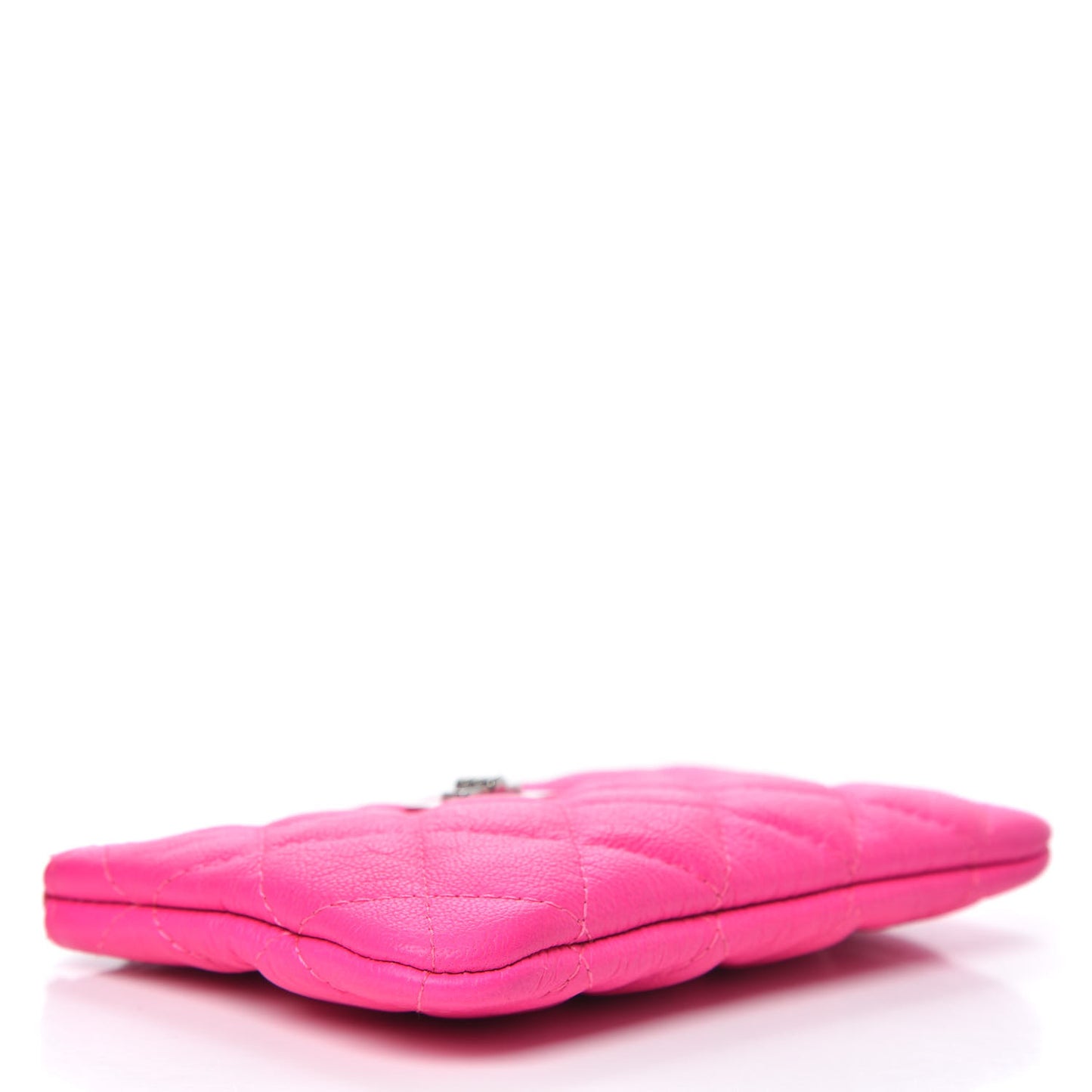 Goatskin Quilted Small Reissue Cosmetic Case Pink