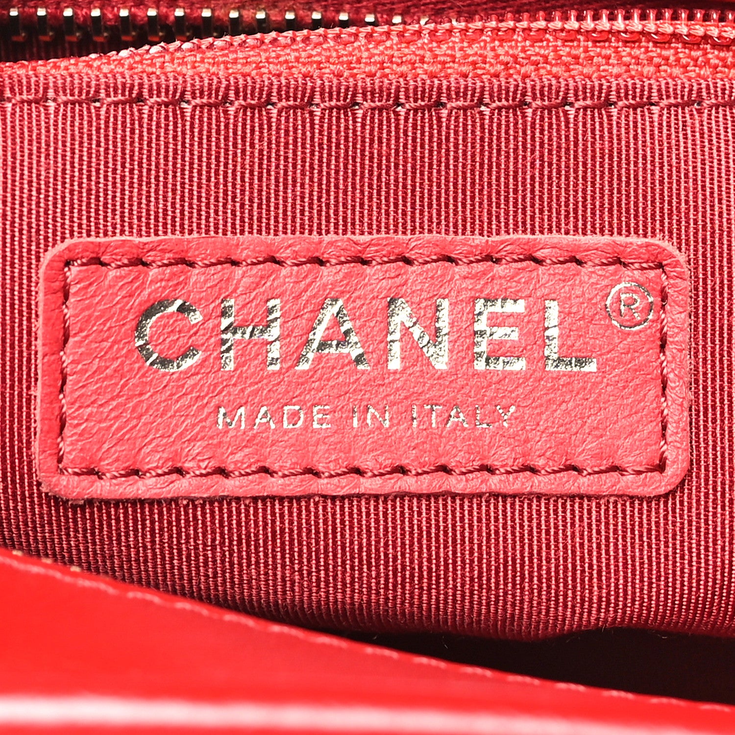 Chanel Aged Calfskin Chevron Quilted Small Gabrielle Hobo Red 6 of 10