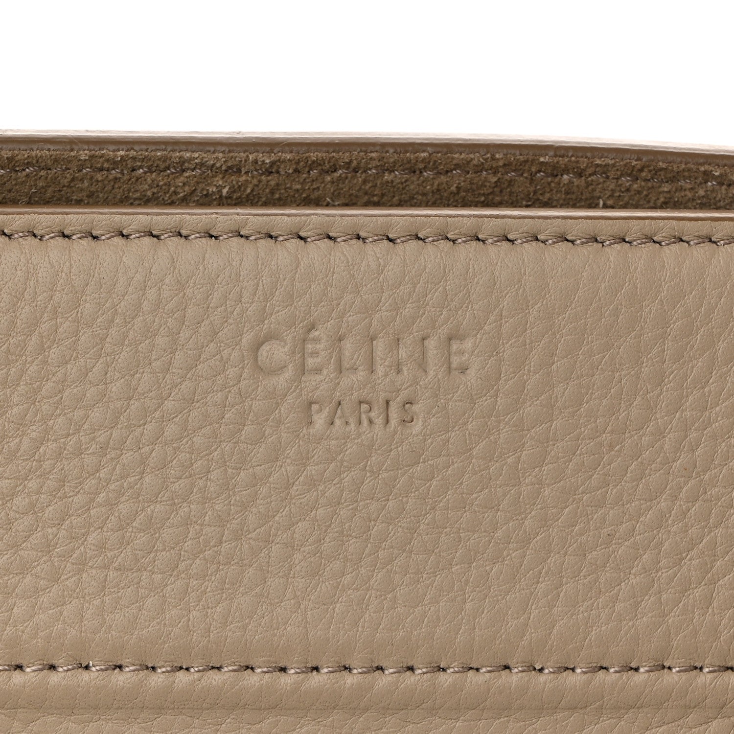 Celine Supple Calfskin Medium Phantom Luggage Beige 6 of 14