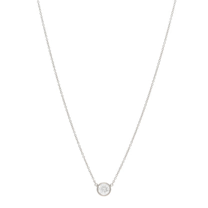 Tiffany Platinum Diamond .64ct Elsa Peretti Diamonds by the Yard Pendant Necklace 1 of 4