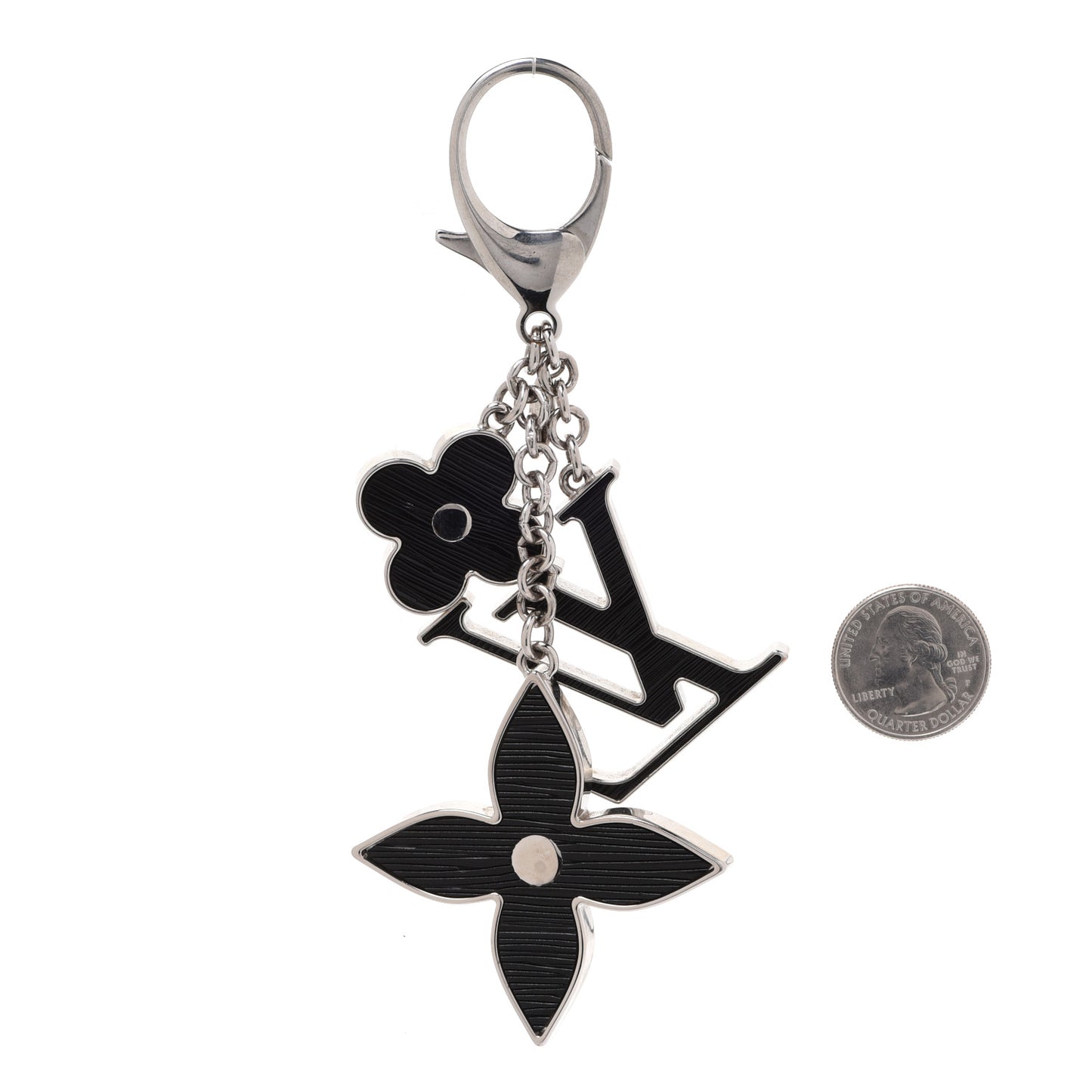 Electric Epi Fleur d'Epi Bag Charm Black