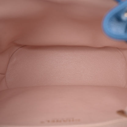 Chanel Caviar Quilted Backpack Blue 5 of 11