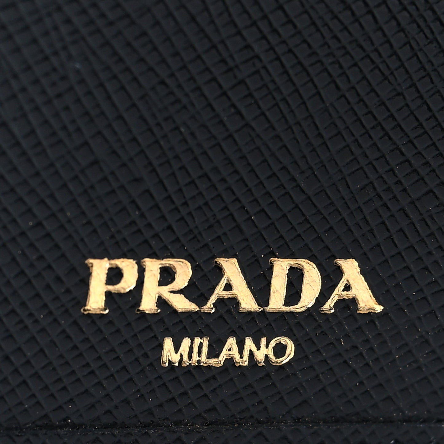 Saffiano Metal Bi-Fold Wallet Black