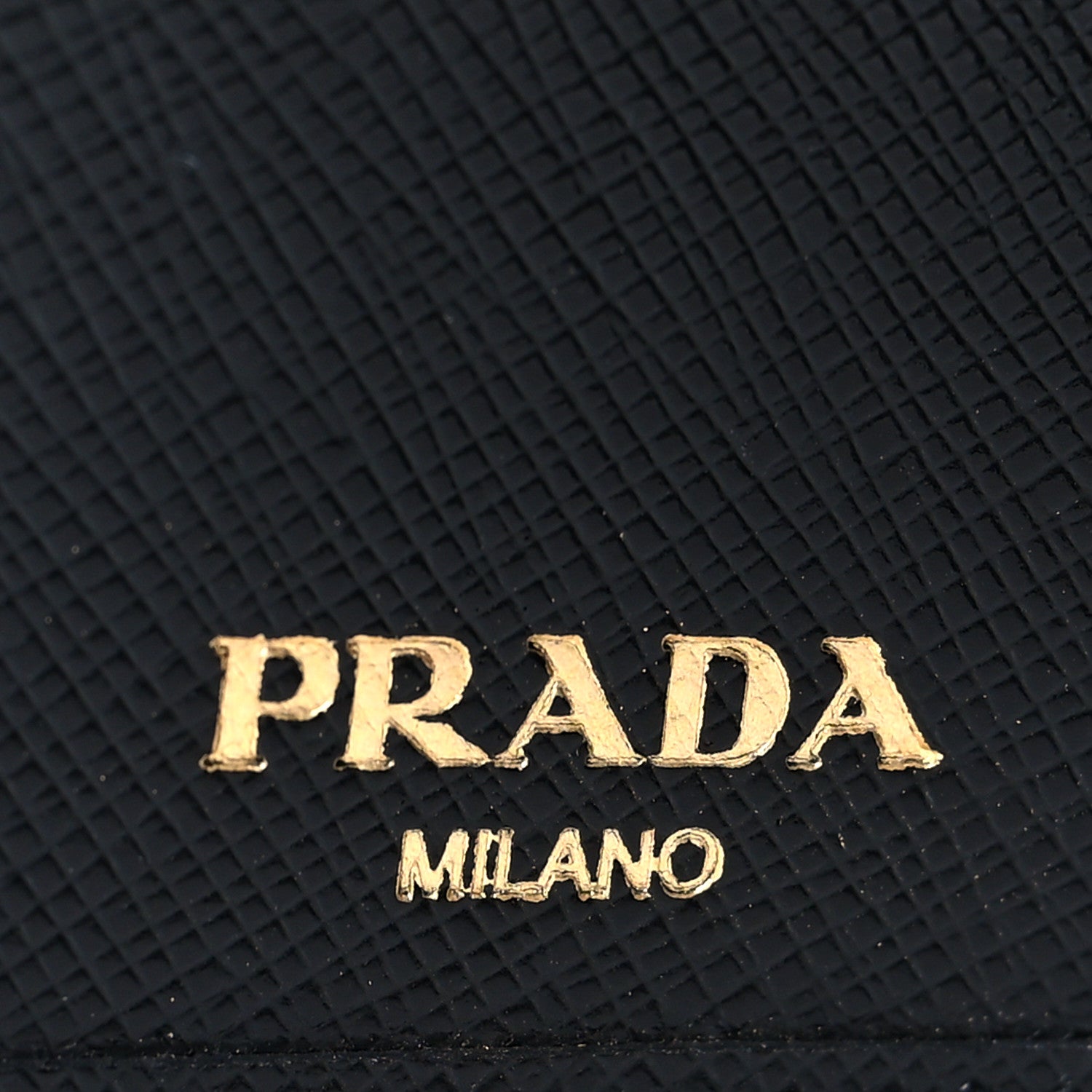 Prada Saffiano Metal Bi-Fold Wallet Black 6 of 7