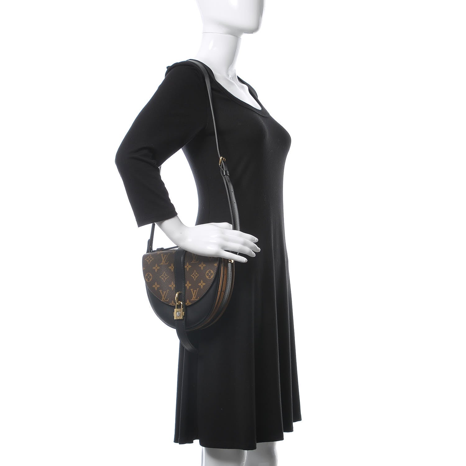 Louis Vuitton Reverse Monogram Chantilly Lock Black 2 of 8