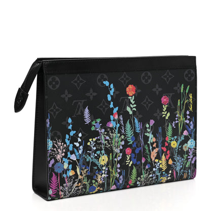 Louis Vuitton Monogram Eclipse Folia Pochette Voyage MM 3 of 9