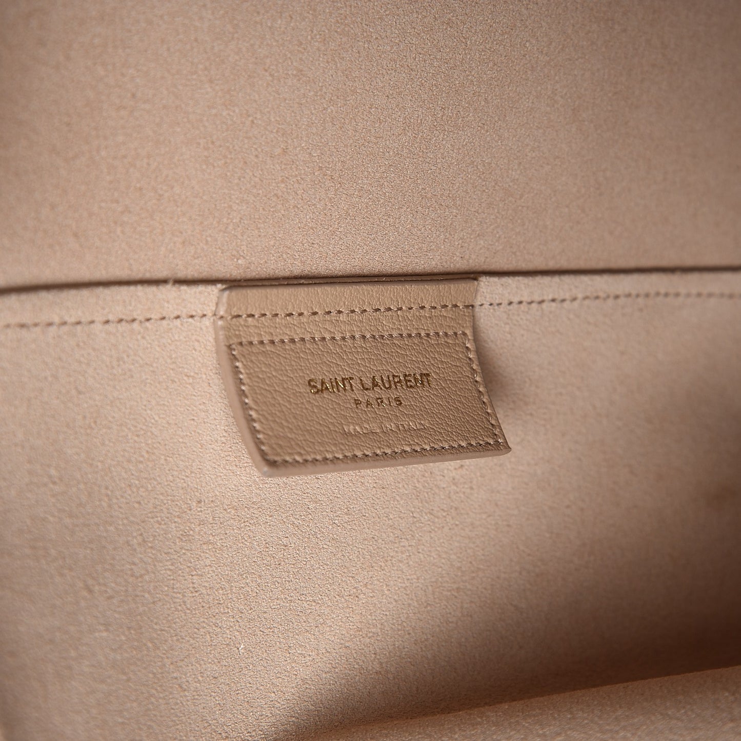 Calfskin Large Shopping Tote Dark Beige