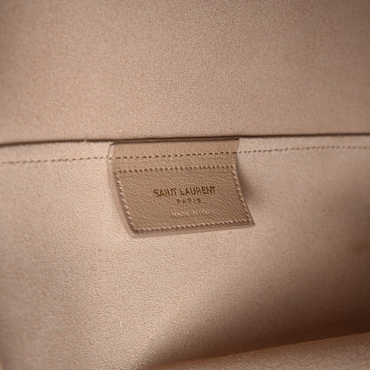 Saint Laurent Calfskin Large Shopping Tote Dark Beige 7 of 13