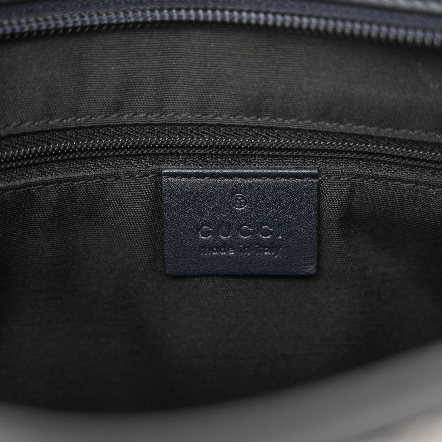 GG Plus Monogram Medium Flat Messenger Bag Navy