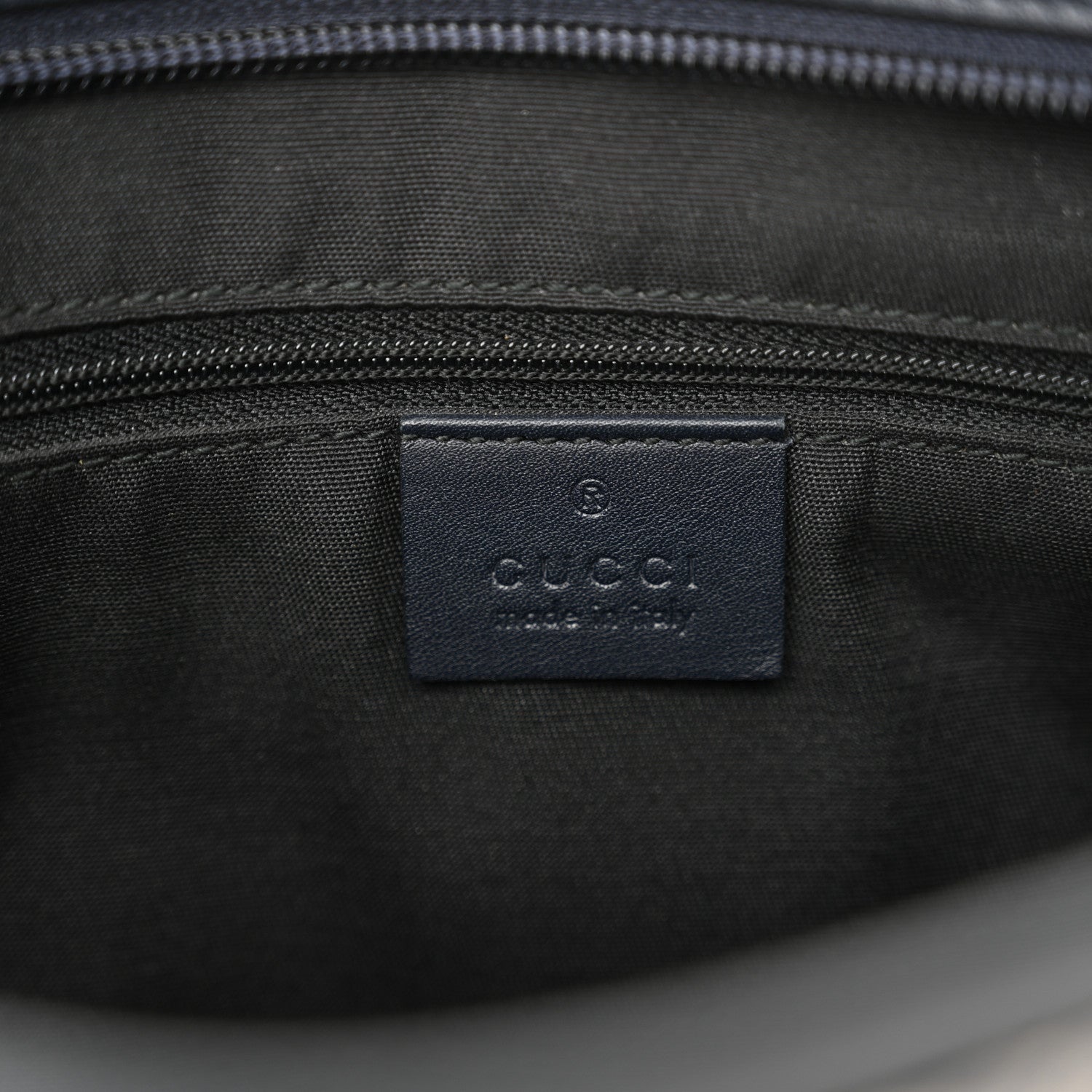 Gucci GG Plus Monogram Medium Flat Messenger Bag Navy 6 of 10