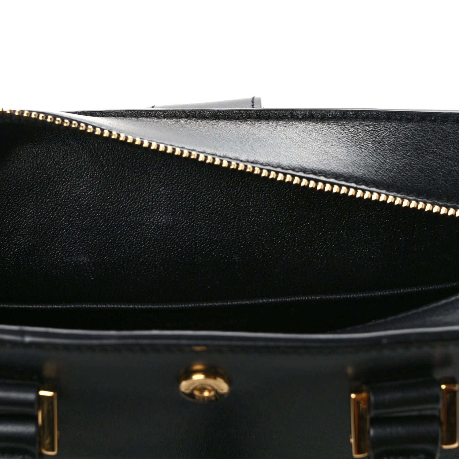 Saint Laurent SAINT LAURENT Calfskin Monogram Baby Cabas Black 12 of 13