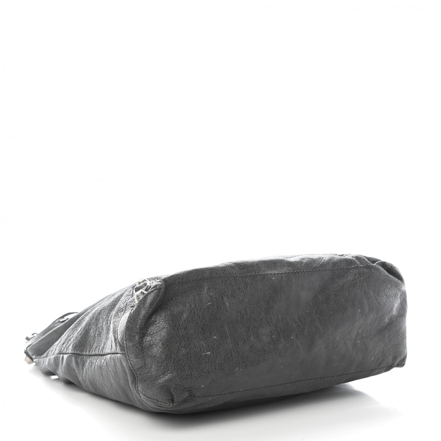 Agneau Giant 12 Silver Hardware Day Hobo Gris Tarmac