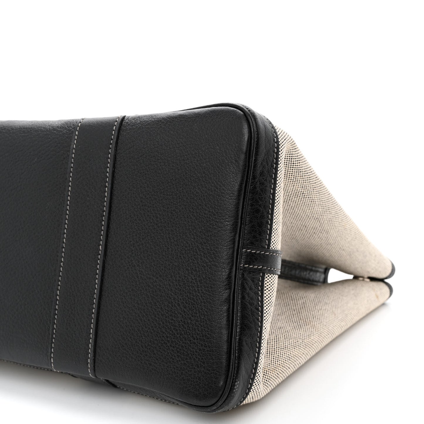 Twill H Negonda Garden Party 36 MM Tote Ecru Black